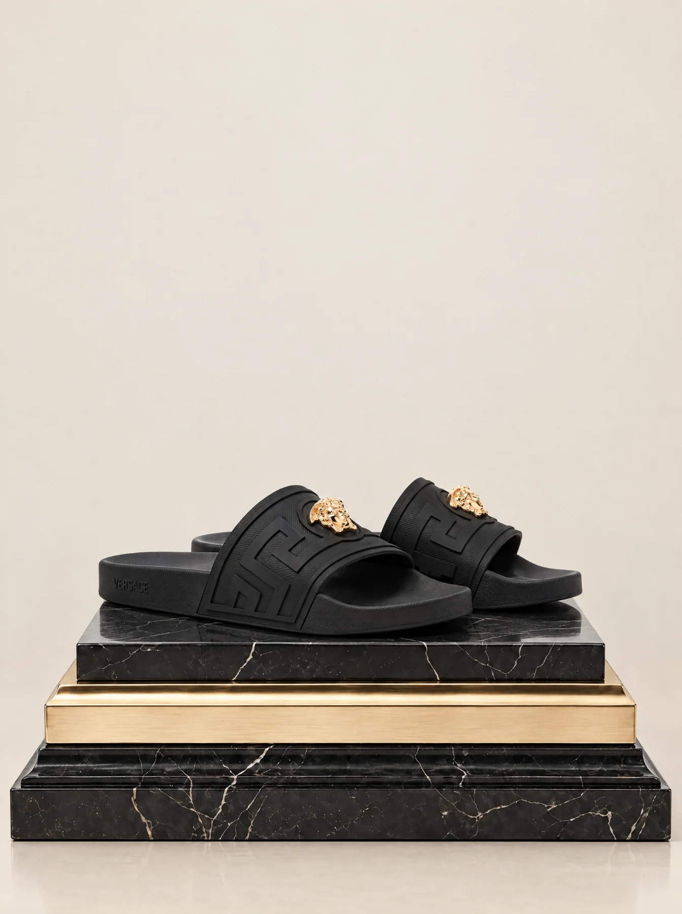 Versace La Medusa Rubber Slides