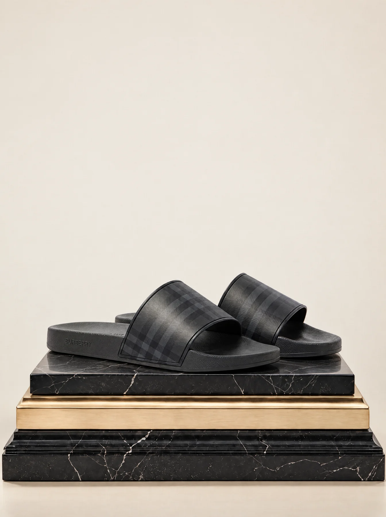 Burberry Check Slides